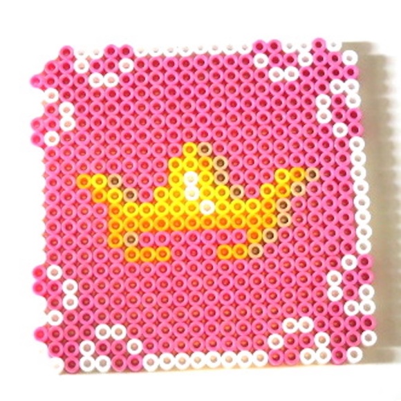 Perler Bead Set of 6 Disney Princess Coasters - Picture 2 of 8